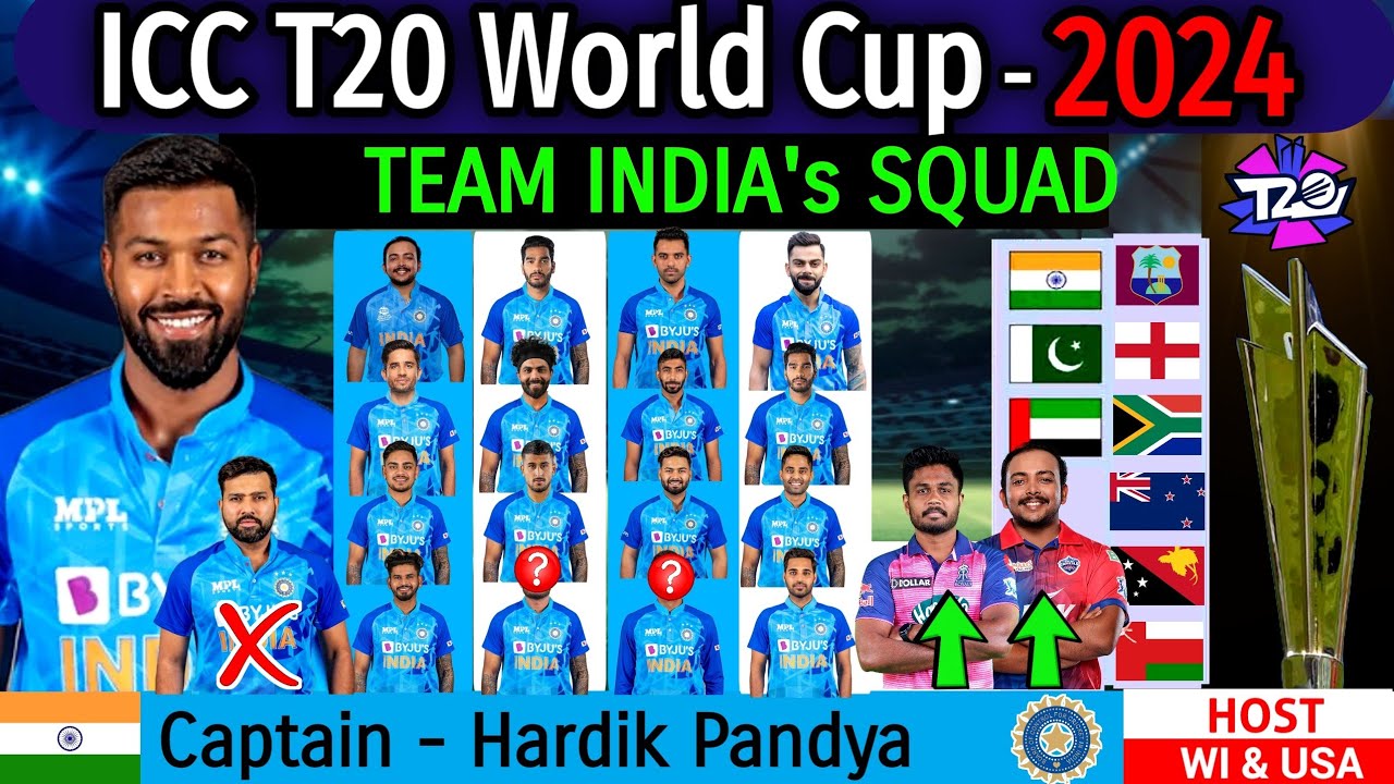 India's Schedule and Squad for ICC Men's T20 World Cup 2024 All You