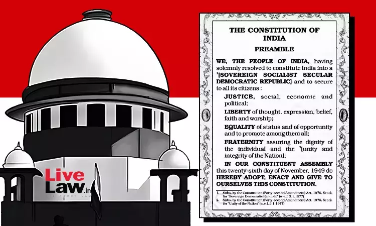 Supreme Court of India Socialism Preamble Preamble to the Constitution of India India Secularism 