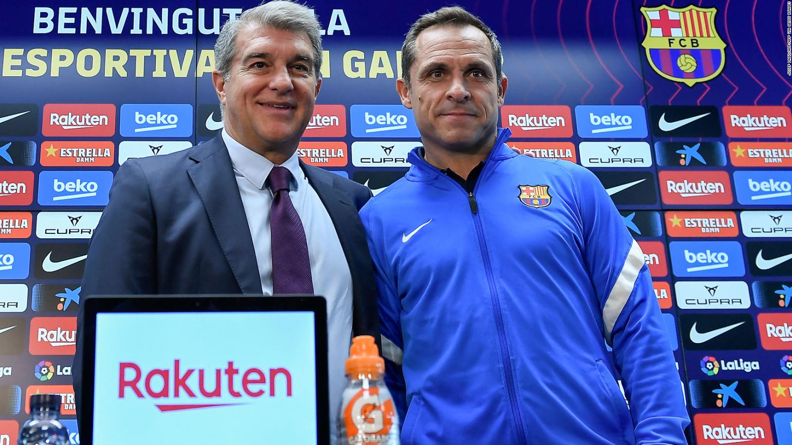 Xavi FC Barcelona Joan Laporta LaLiga 