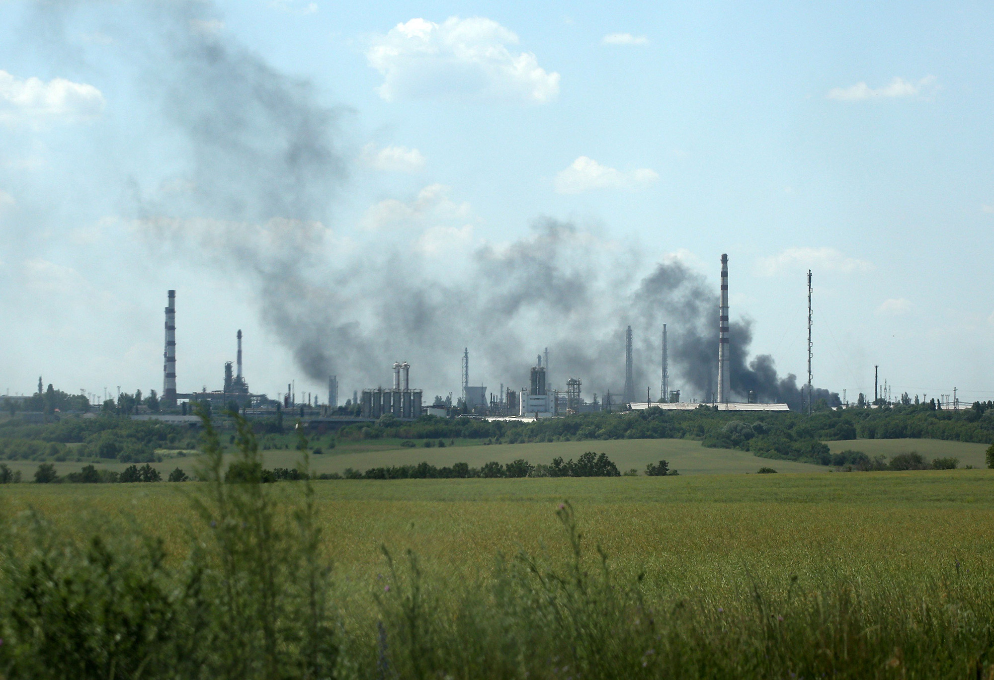 Russia Ukraine Oil refinery 