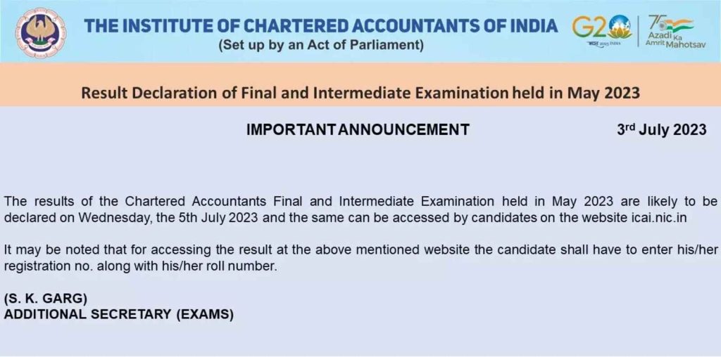 CA Final result 