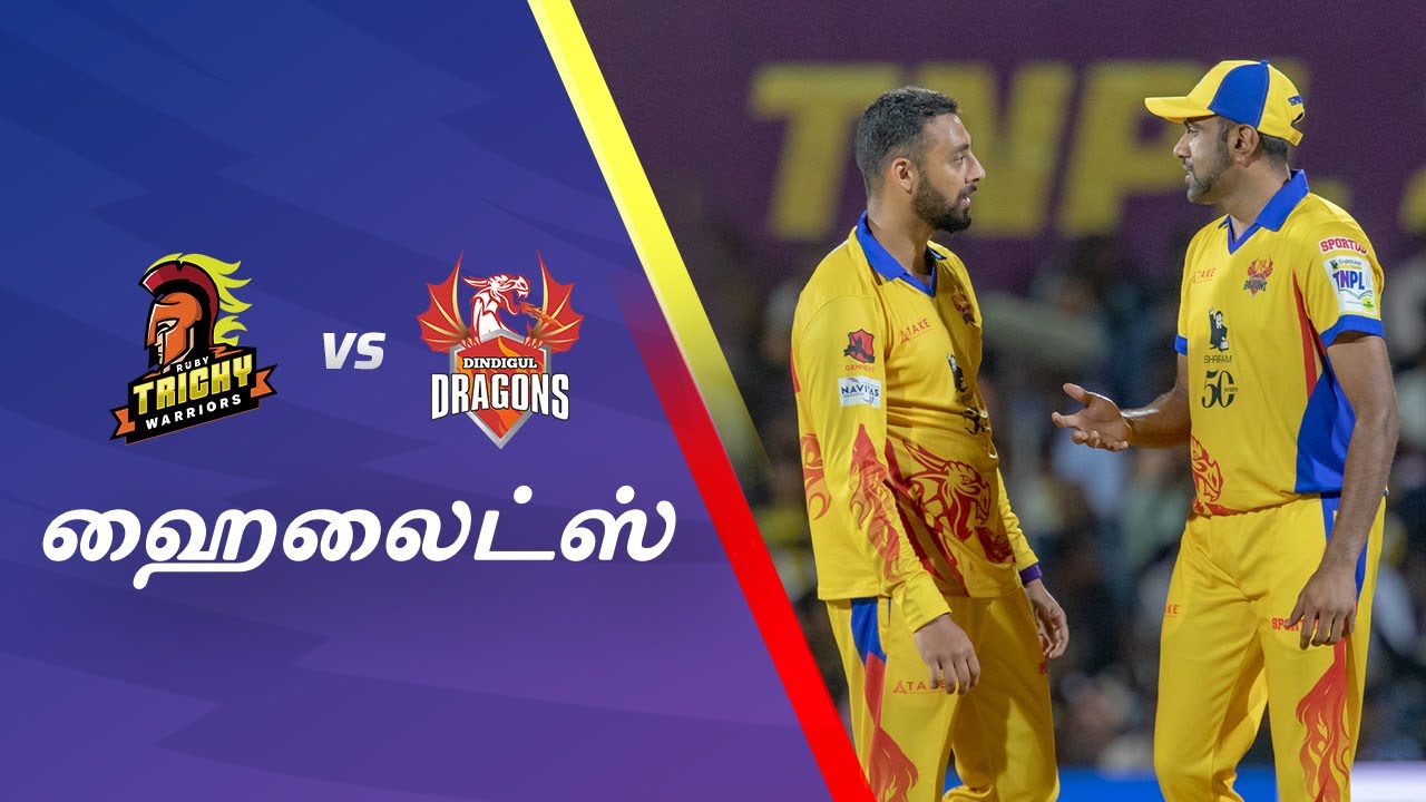Tamil Nadu Premier League Dindigul Tiruchirappalli Ravichandran Ashwin Dindigul Dragons 