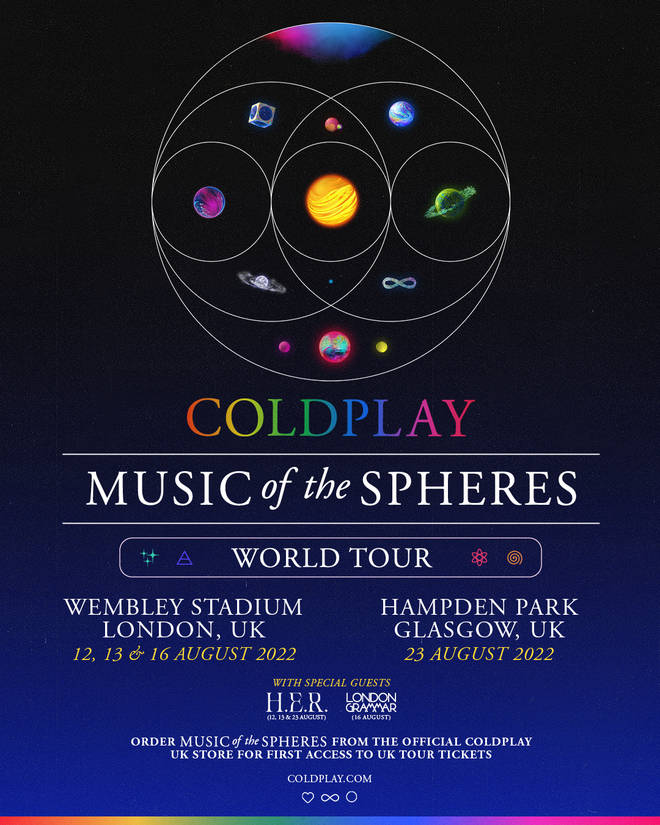 Coldplay Infinity tickets 