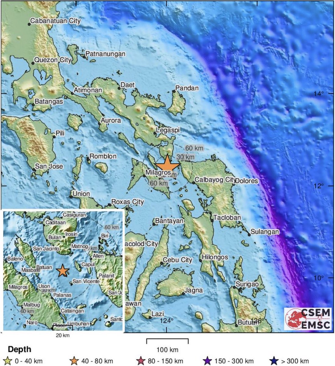 Earthquake Philippines Richter scale Luzon 